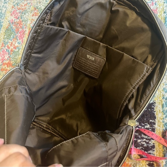 TUMI nylon backpack travel bag olive green - Picture 10 of 10